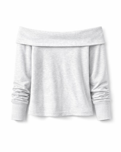 The Essential Zip Top -Light Gray